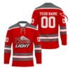Personalized Coors Light Color Stripe Hockey Jersey