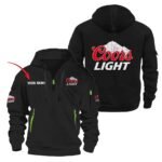 Personalized Coors Light Quarter Zip Hooded Sweatshirt