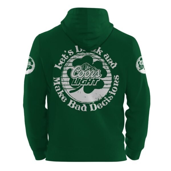 Personalized Coors Light St Patrick's Day Hoodie & Zip Hoodie