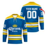 Personalized Corona Extra Color Stripe Hockey Jersey