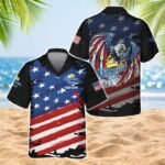 Personalized Corona Extra Freedom Eagle Men's Plus Size Hawaiian Shirt