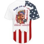 Personalized Four Roses Bourbon Donald Trump Independence Day Baseball Jersey