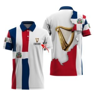 Personalized Guinness Dominican Colors Polo Shirt