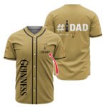 Personalized Guinness Happy Father's Day Baseball Jersey