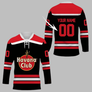 Personalized Havana Club Color Stripe Hockey Jersey - Flexiquor.com