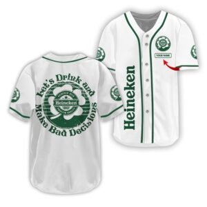 Personalized Heineken St Patrick's Day Baseball Jersey - Flexiquor.com