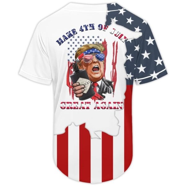 Personalized Hendrick's Donald Trump Independence Day Baseball Jersey