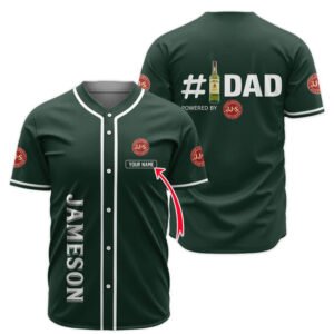 Personalized Jameson Happy Father's Day Baseball Jersey