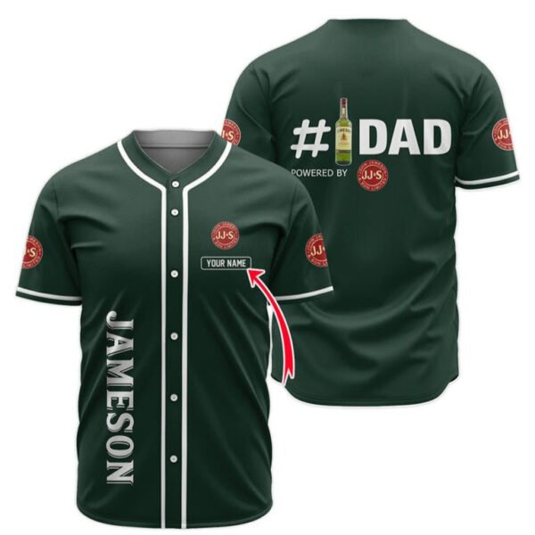Personalized Jameson Happy Father's Day Baseball Jersey