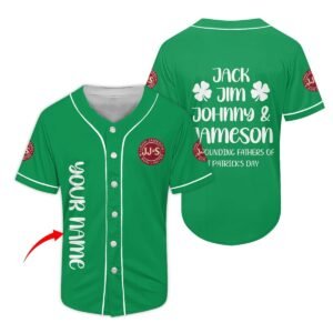 Personalized Jameson Jack Jim Johnny Baseball Jersey