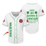 Personalized Jameson Jack Jim Johnny Baseball Jersey