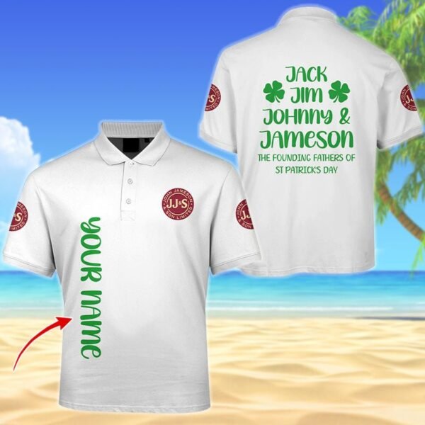 Personalized Jameson Jack Jim Johnny Men's Plus Size Polo Shirt