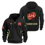 Personalized Jameson Monster Scratches Quarter Zip Hooded Sweatshirt