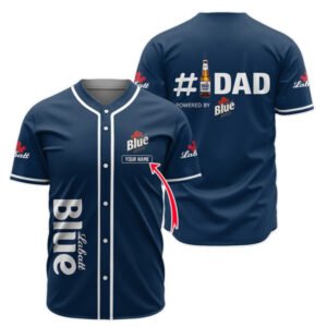 Personalized Labatt Blue Happy Father's Day Baseball Jersey