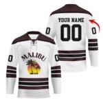 Personalized Malibu Color Stripe Hockey Jersey