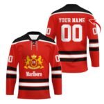 Personalized Marlboro Color Stripe Hockey Jersey