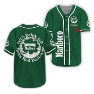 Personalized Marlboro St Patrick's Day Baseball Jersey