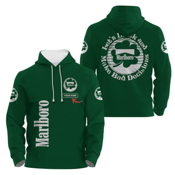 Personalized Marlboro St Patrick's Day Hoodie & Zip Hoodie