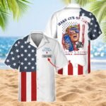Personalized Michelob Ultra Donald Trump Men's Plus Size Hawaiian Shirt