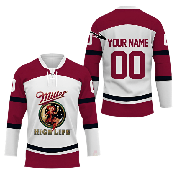 Personalized Miller High Life Hockey Jersey