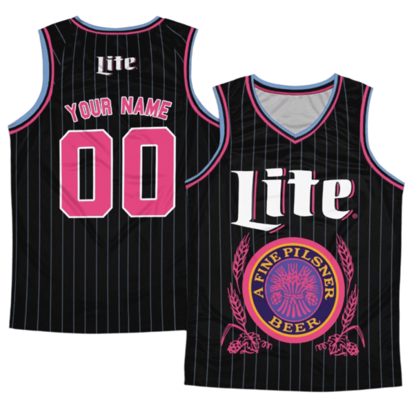 Personalized Miller Lite Black Pink Men's Tank Top