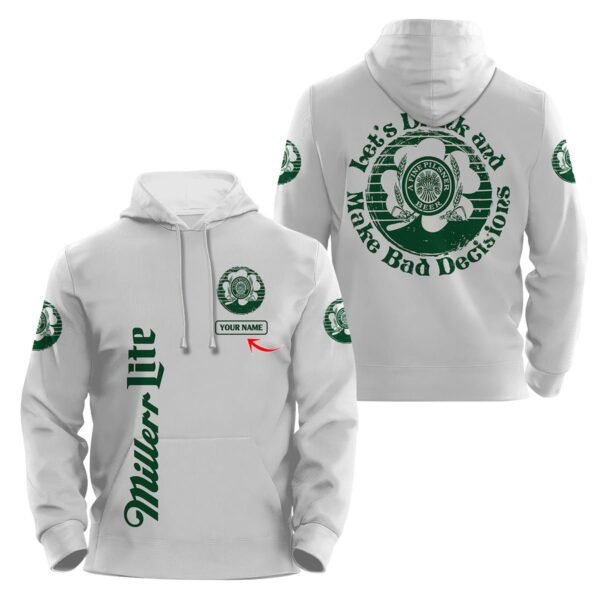 Personalized Miller Lite St Patrick's Day Hoodie & Zip Hoodie