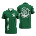 Personalized Miller Lite St Patrick's Day Polo Shirt
