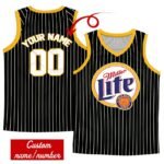 Personalized Miller Lite Striped Men's Tank Top