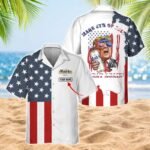 Personalized Modelo Donald Trump Men's Plus Size Hawaiian Shirt