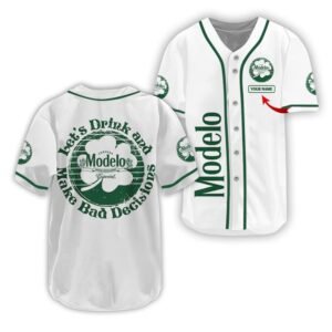 Personalized Modelo St Patrick's Day Baseball Jersey - Flexiquor.com
