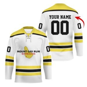 Personalized Mount Gay Color Stripe Hockey Jersey