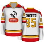 Personalized National Bohemian Stripe Hockey Jersey