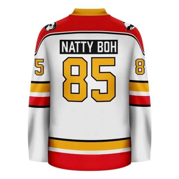 Personalized National Bohemian Stripe Hockey Jersey
