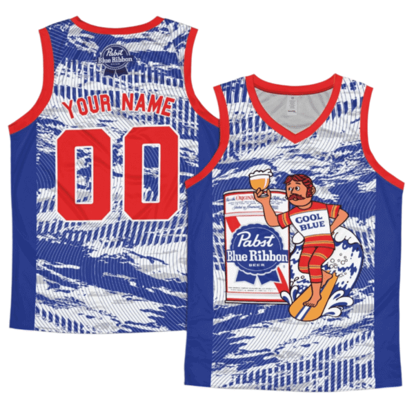 Personalized Pabst Blue Ribbon Cool Blue Men's Tank Top