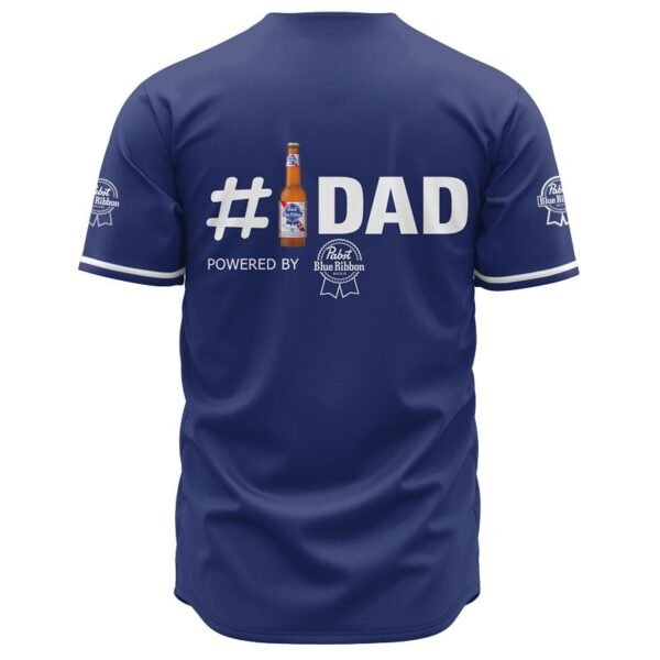 Personalized Pabst Blue Ribbon Happy Father's Day Baseball Jersey