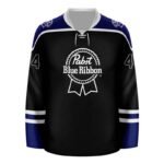 Personalized Pabst Blue Ribbon Basic Hockey Jersey