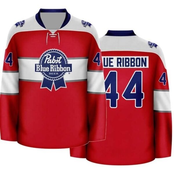 Personalized Pabst Blue Ribbon Retro Classic Hockey Jersey
