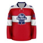 Personalized Pabst Blue Ribbon Retro Classic Hockey Jersey