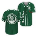 Personalized Pabst Blue Ribbon St Patrick's Day Baseball Jersey