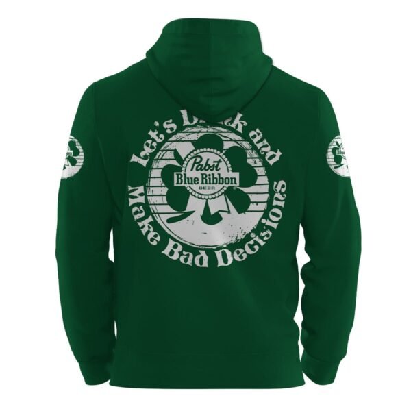 Personalized Pabst Blue Ribbon St Patrick's Day Hoodie & Zip Hoodie