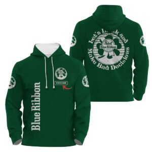 Personalized Pabst Blue Ribbon St Patrick's Day Hoodie & Zip Hoodie