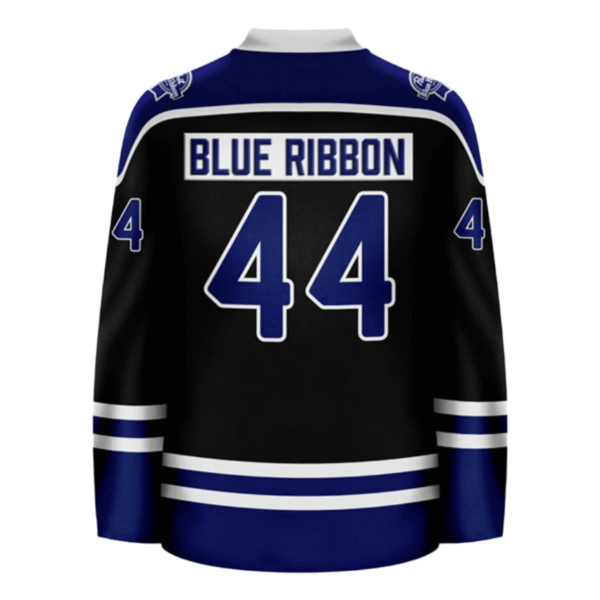 Personalized Pabst Blue Ribbon White Stripe Hockey Jersey
