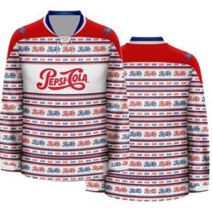 Pepsi Cola Retro Pattern Hockey Jersey