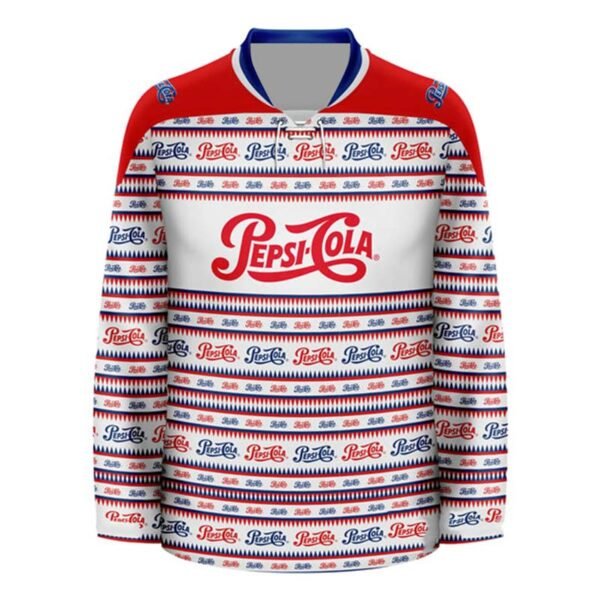 Pepsi Cola Retro Pattern Hockey Jersey