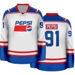 Personalized Pepsi Stripe Hockey Jersey