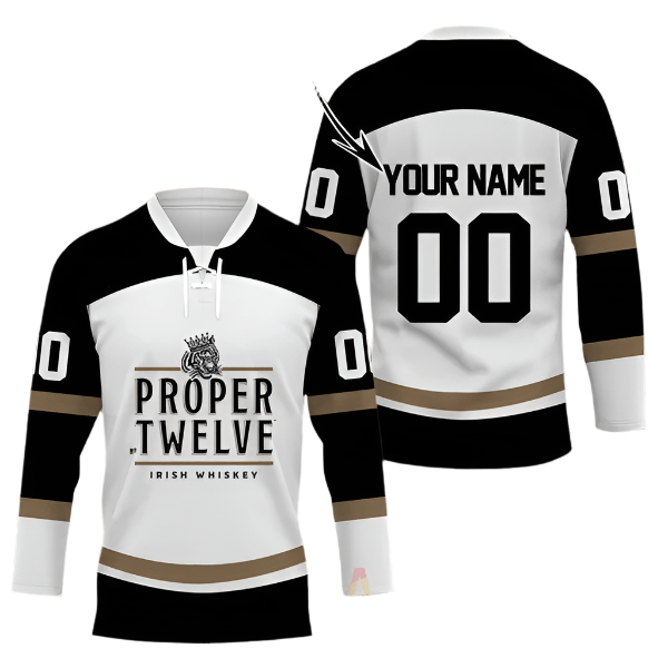 Personalized Proper Twelve Hockey Jersey