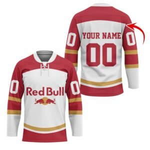 Personalized Red Bull Hockey Jersey