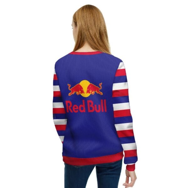 Personalized Red Bull Make Christmas Drunk Again Ugly Sweater