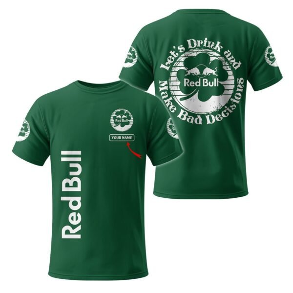 Personalized Red Bull St Patrick's Day T-Shirt