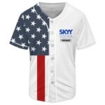 Personalized SKYY Donald Trump Independence Day Baseball Jersey